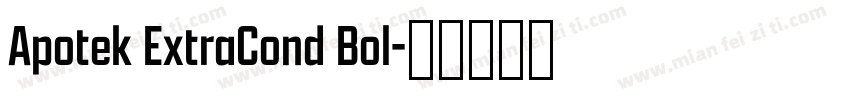 Apotek ExtraCond Bol字体转换